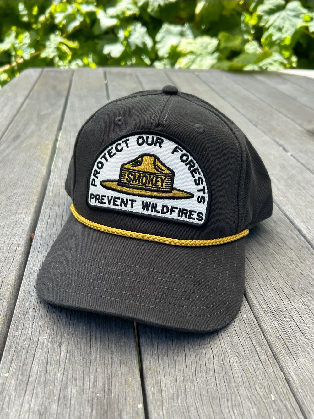 Smokey Rope & Patch Cap - Protect Our Forests (New with Insert Packaging)
